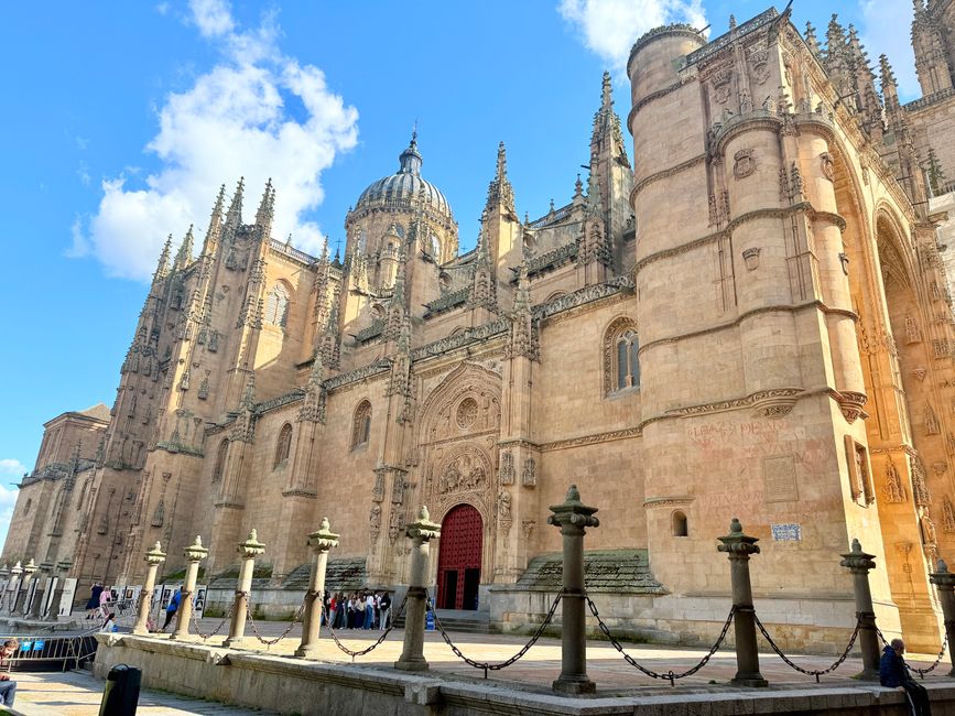 The old cathedral of Salamanca.