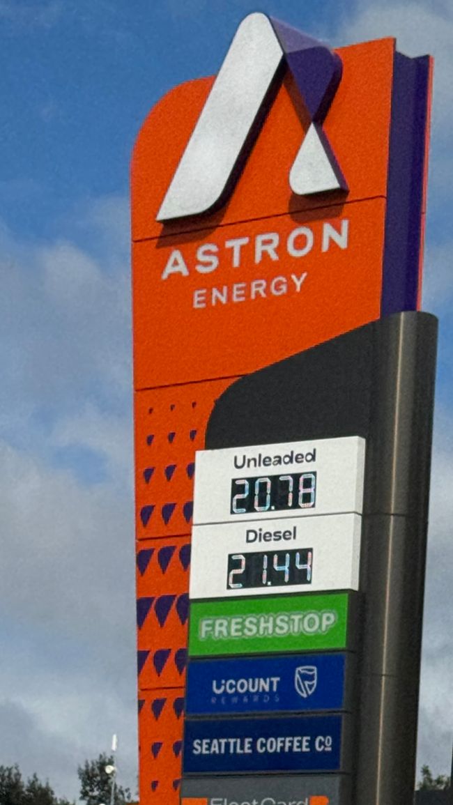 Diesel kostet ca 1,20