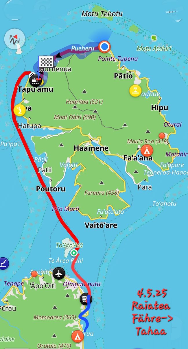 4.5.25 Überfahrt nach Tahaa
