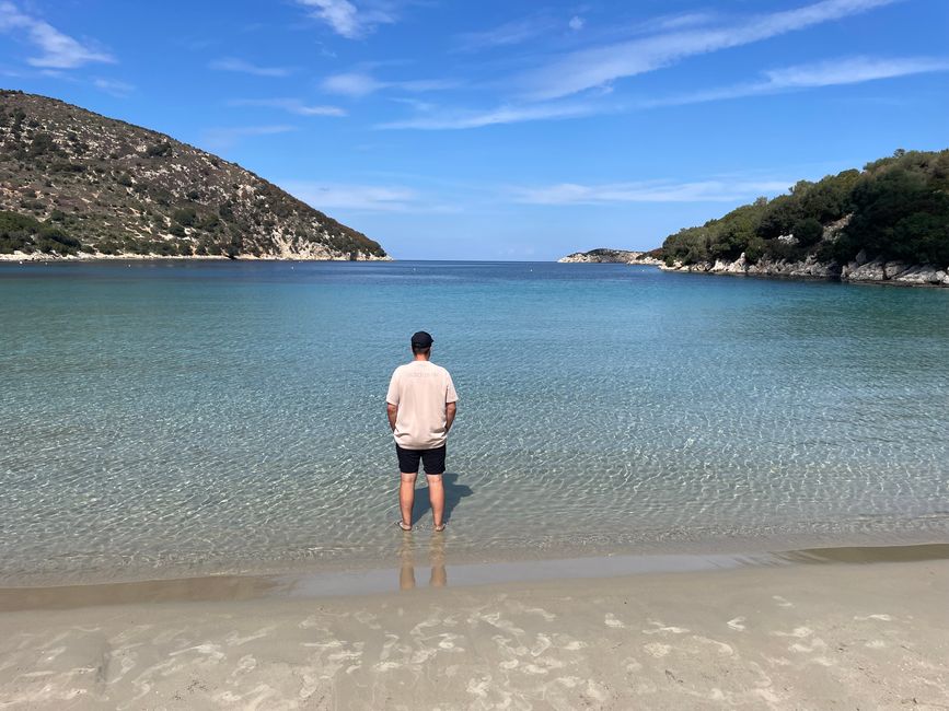 Max at the morning beach of Atheras