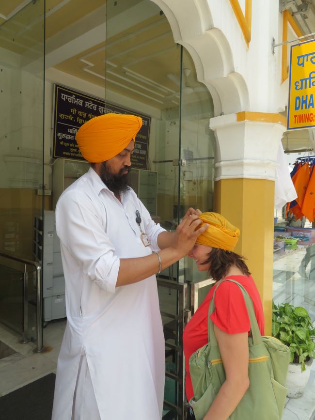 Préparatifs avant le temple Sikh