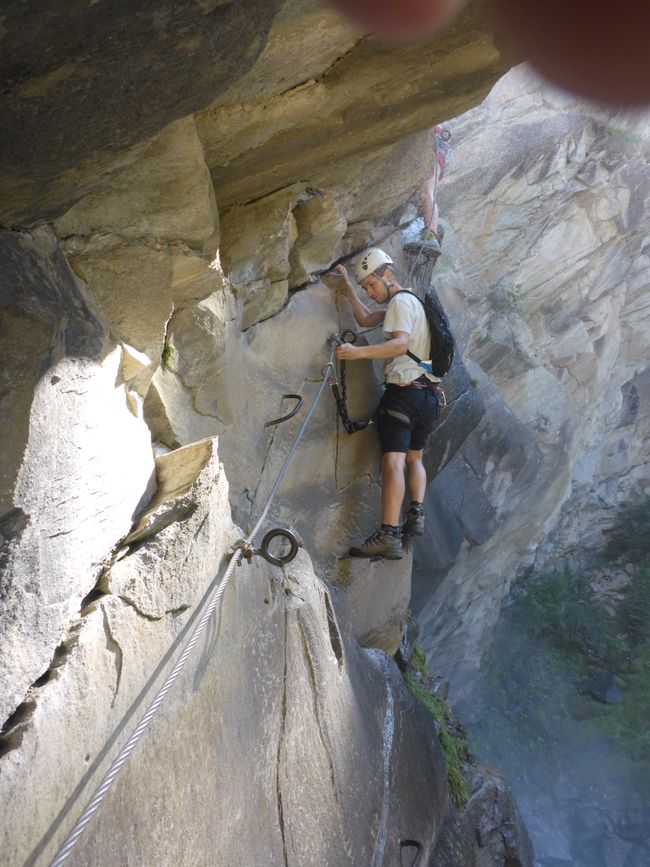 Direkt am Cascade de Fraîche 