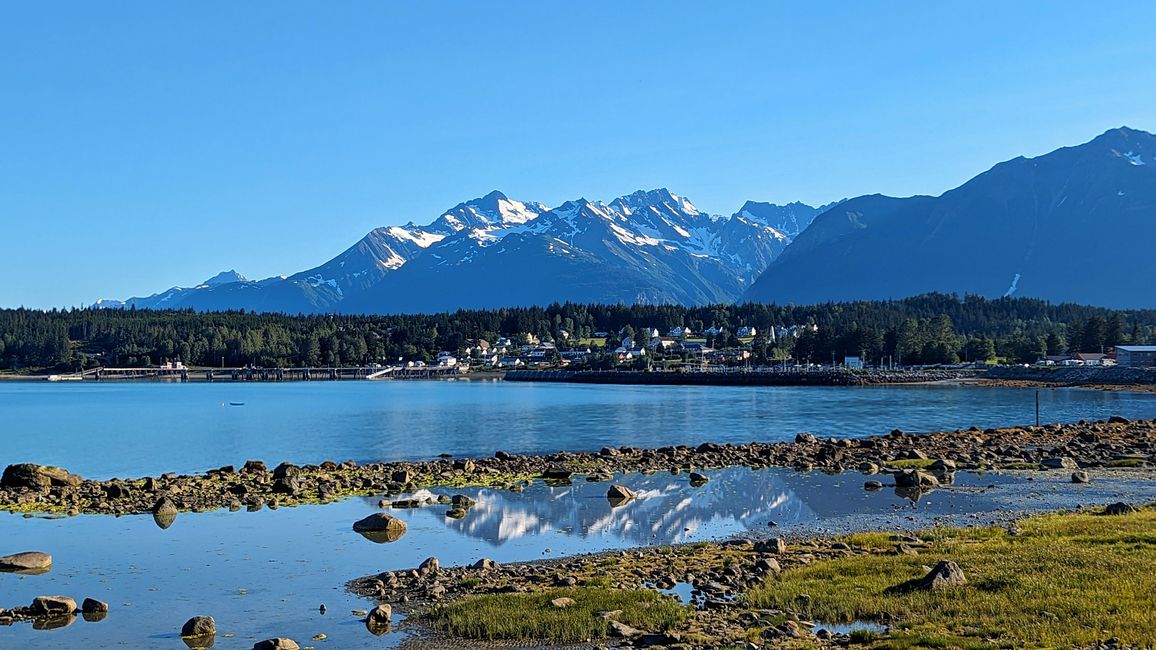 Day 23: Skagway - Haines: the big sweating in Alaska begins!