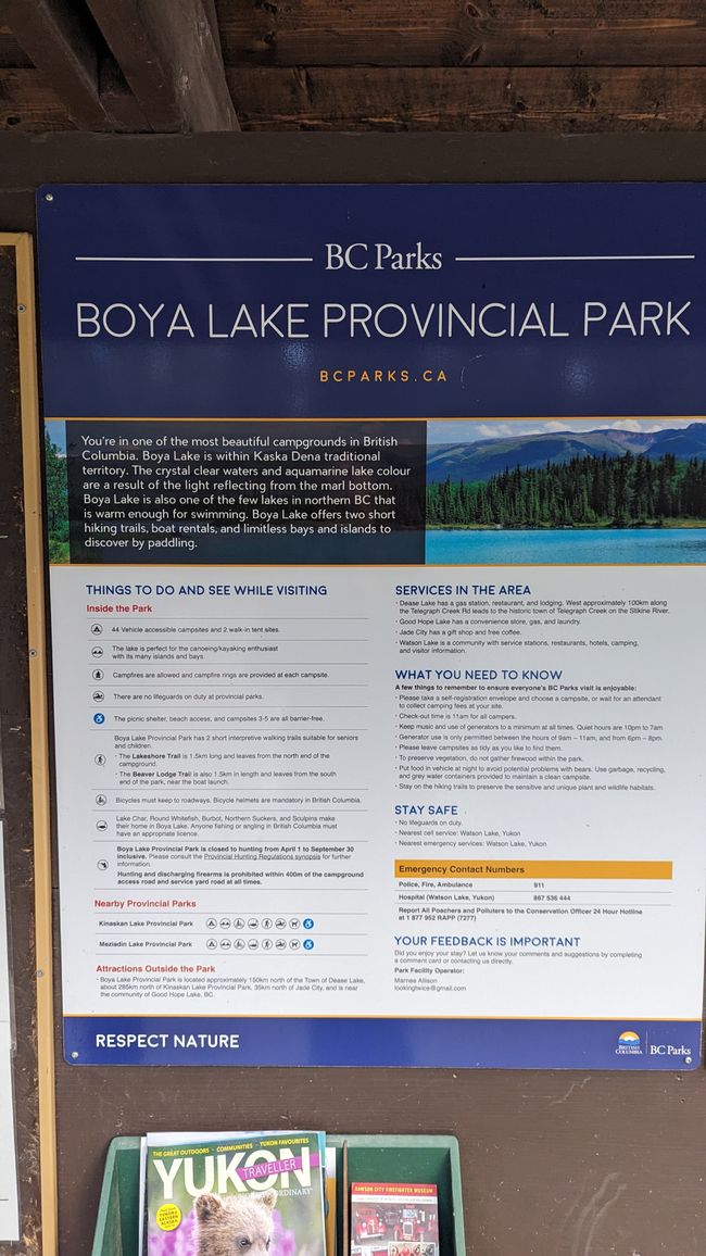 Boya Lake Campground