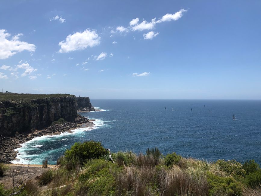 ... con vista sulla costa ...