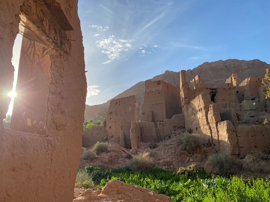 Kasbahs are almost entirely built from the abundant clay found here