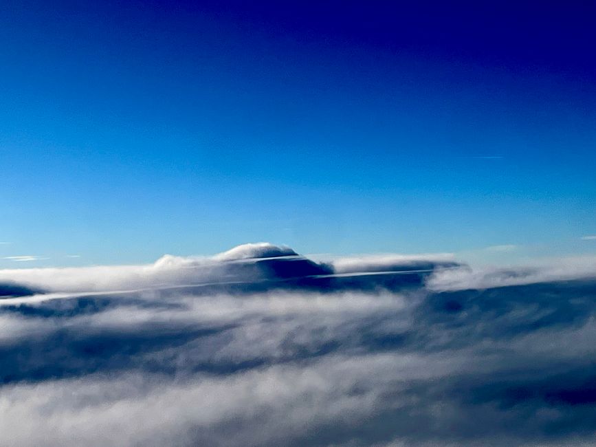 Die Wolke schaut aus wie ein Boot