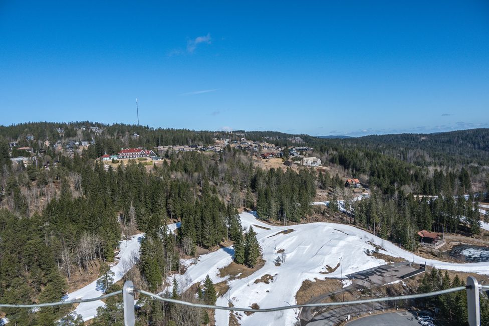 Vestre Aker - Am Holmenkollen - Blick von der Sprungschanze