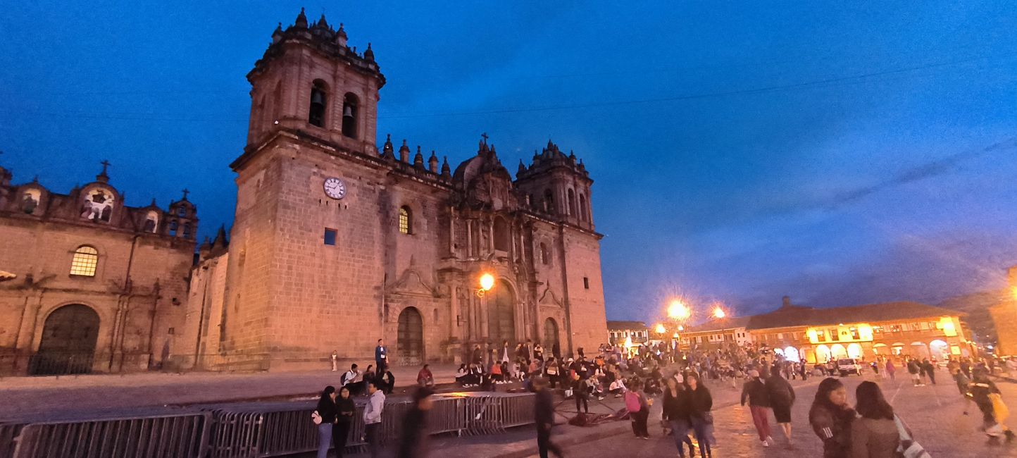 The cathedral in the evening