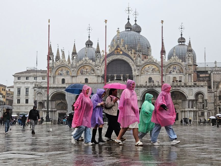 Regenwetter in Venedig 