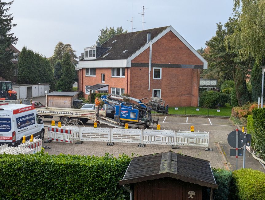 Bohrmaschine wird angeliefert 