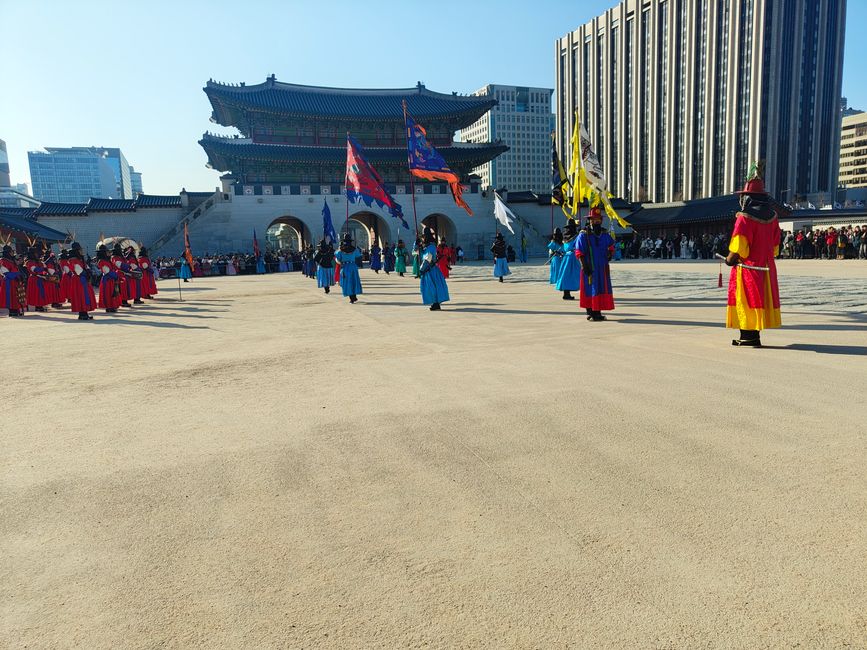 Changement de garde au Palais Gyeongbokgung