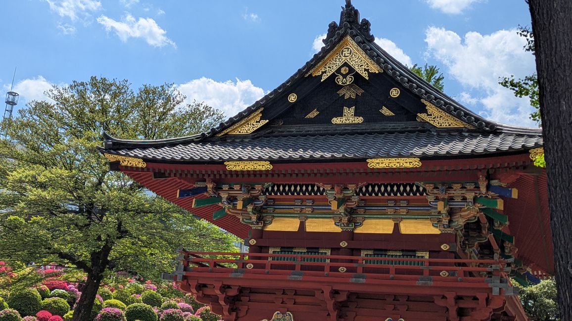 Tenno ji Tempel, Nezu Schrein, Hie und Innrie Schrein