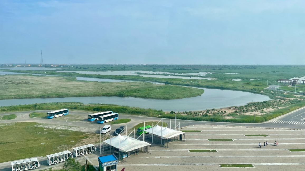 Blick auf das Yellow River Delta