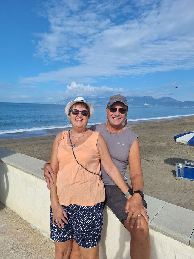 Marianne and Hans at the beach