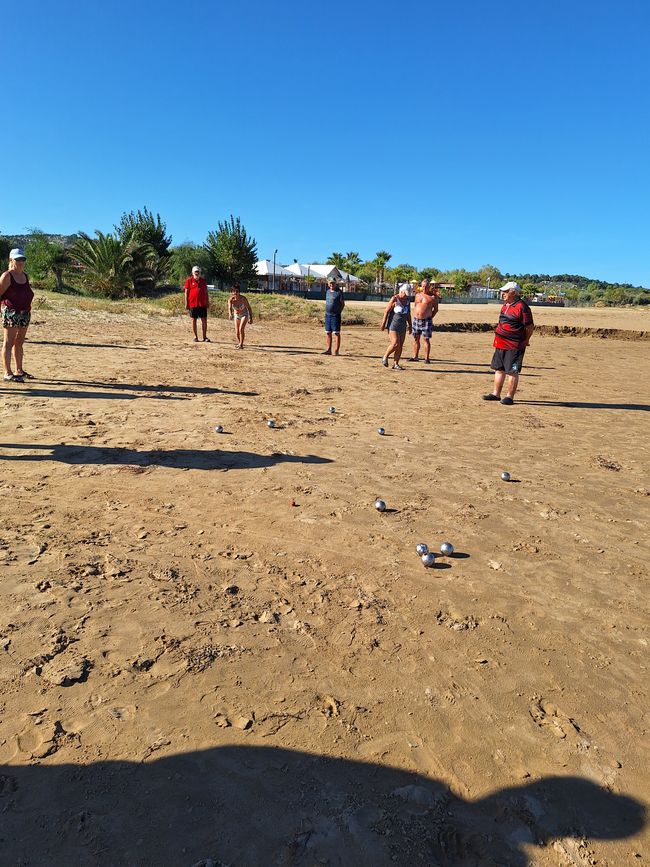 Boulen am Strand 