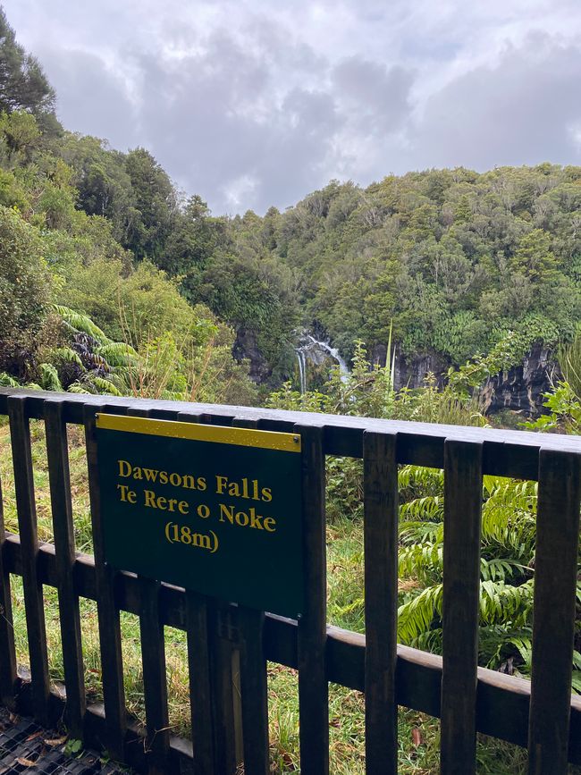 Extra round to the Dawson Falls