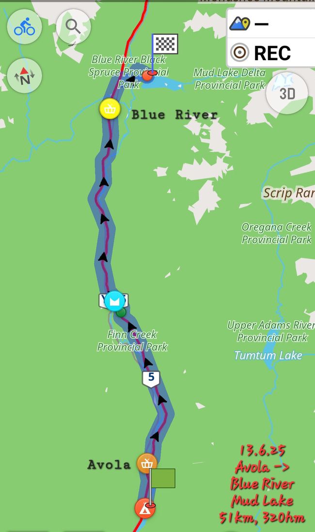 14.6.25 Mud Lake-> Valemount 