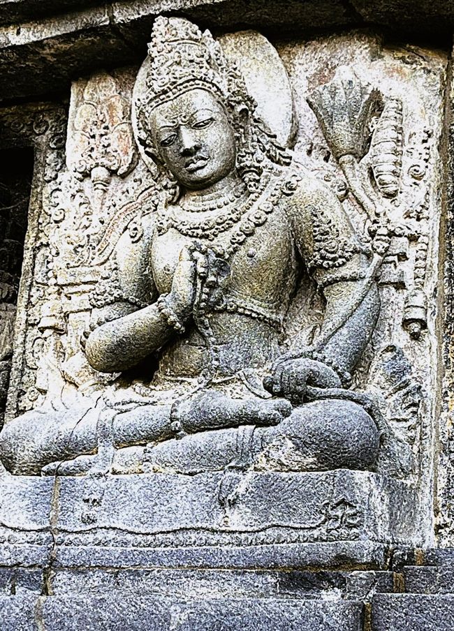 Relief of a Hindu deity