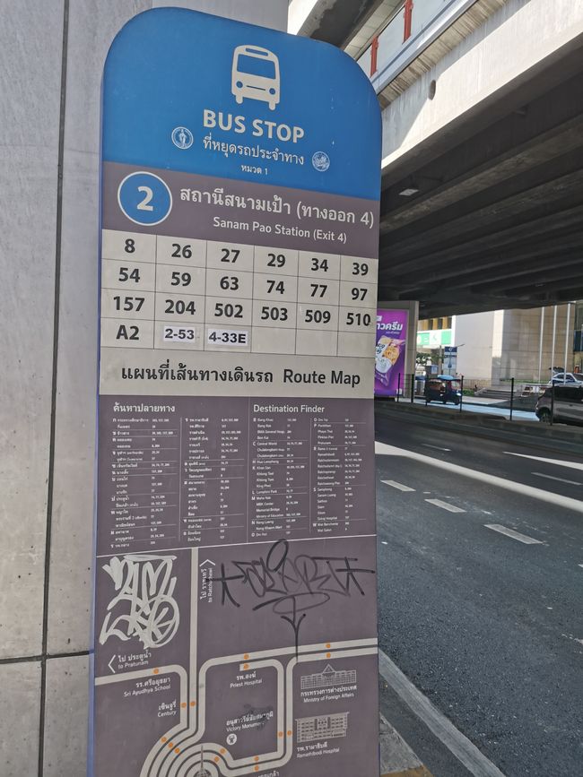 45分钟里看着标志 - 除了59路，其他线路都多次经过