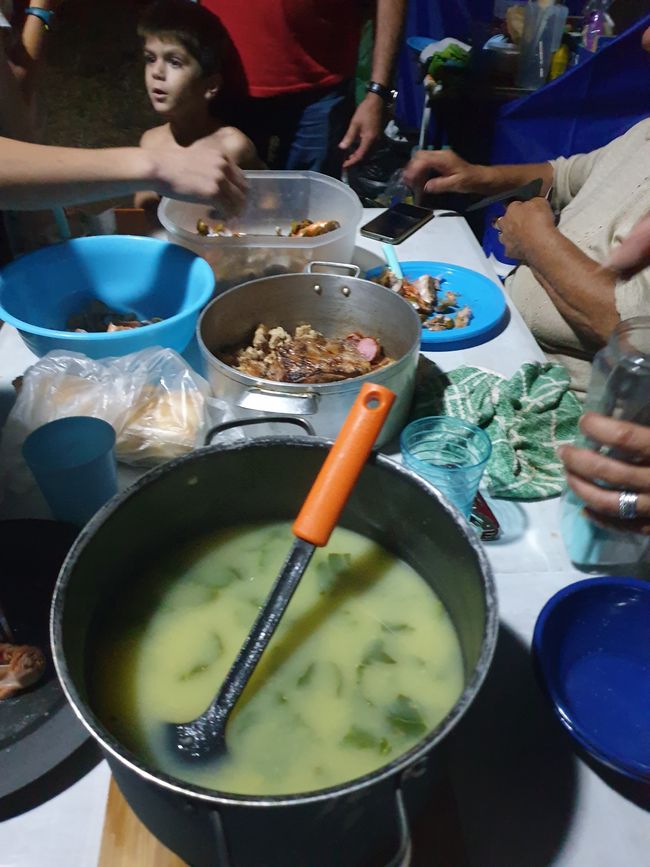 Fiesta con portugueses y viejos amigos