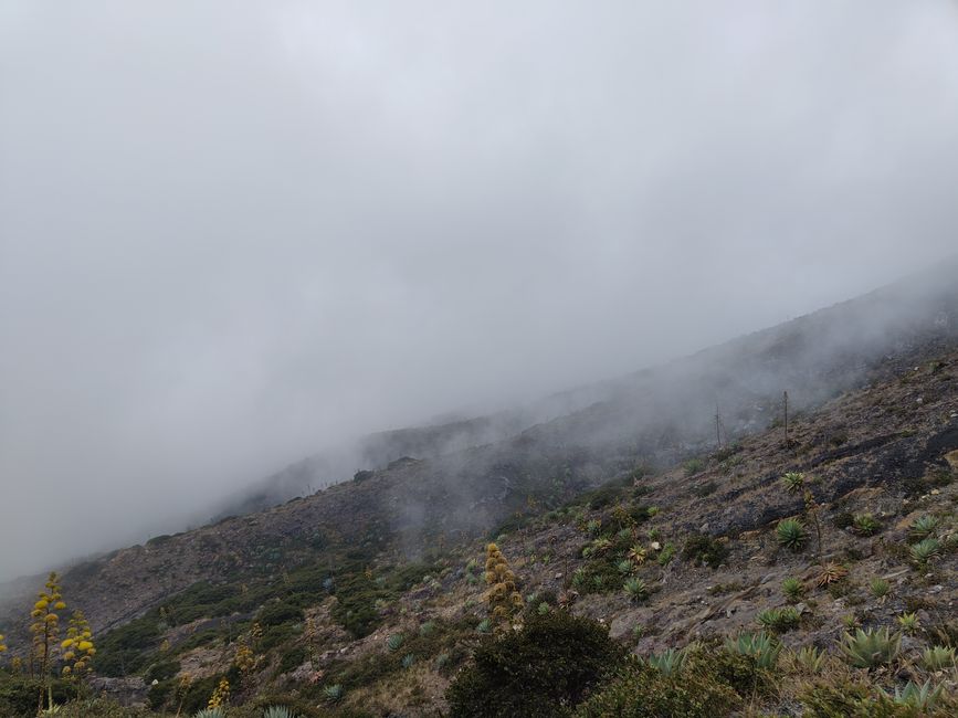 Wolken auf dem Santa Ana Vulkan 
