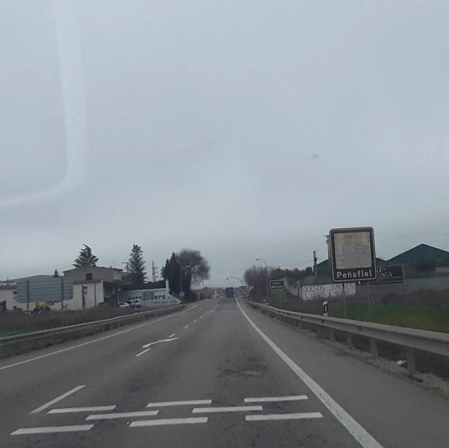 Fotos von meinem Auto aus Peñafiel (Valladolid) (Dezember 2019)