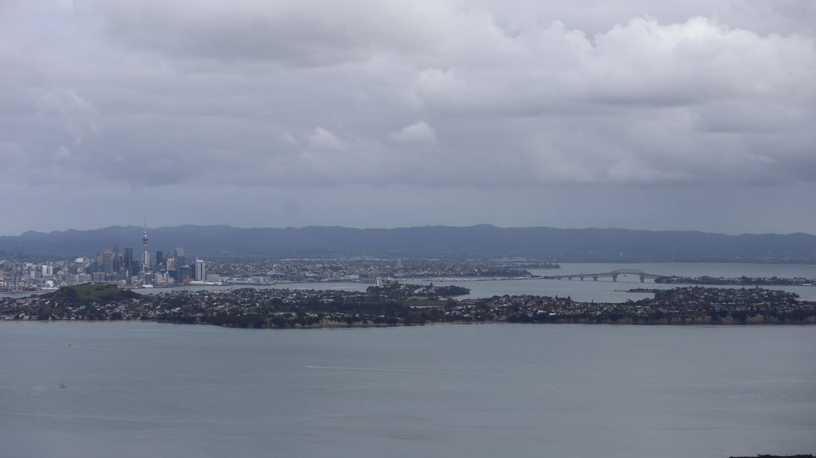 Ausblick vom Gipfel auf Auckland