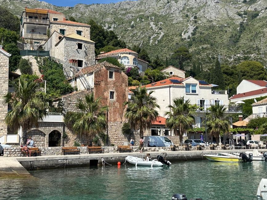 Wir sind wieder unterwegs; von Mlini nach Mljet