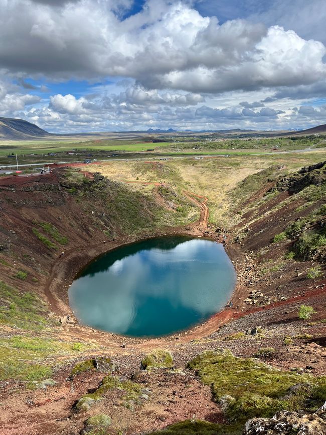 Kerid Crater and Lava Tunnel