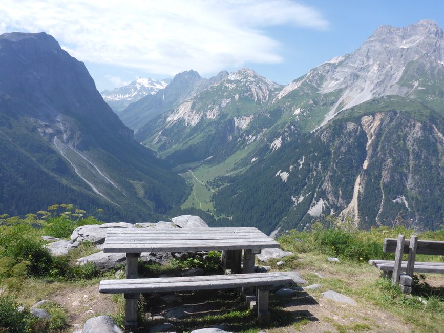 Schon oben: Blick nach Süden 