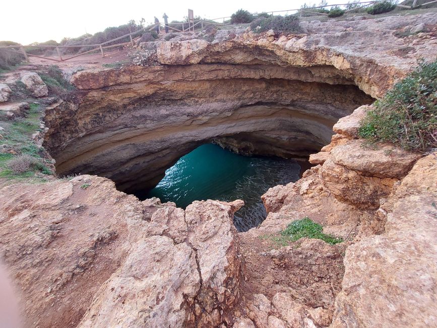 Blick in die Benagil-Höhle