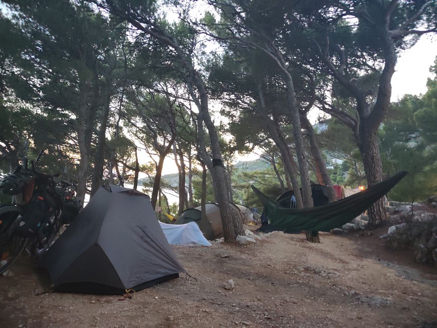 Camp aufbauen