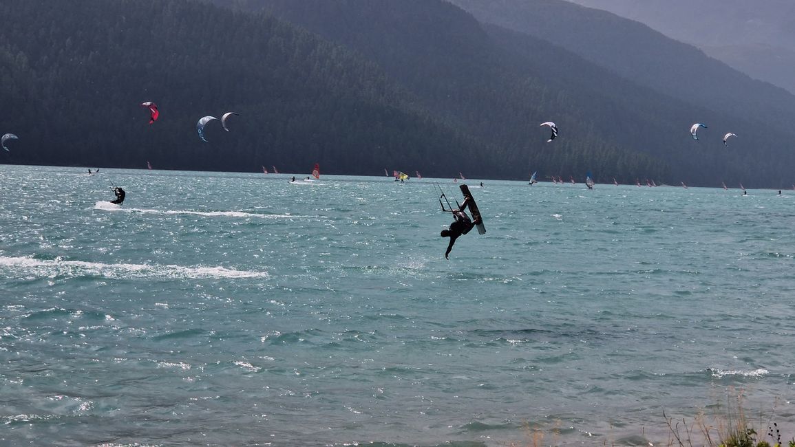 Action am Silvaplanersee 