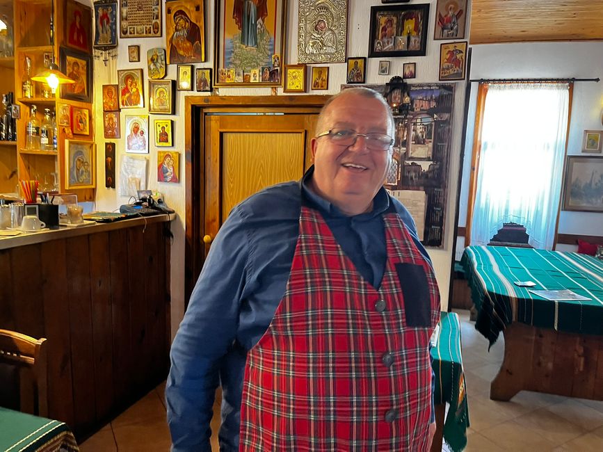 Blago dans son restaurant à Rozhen