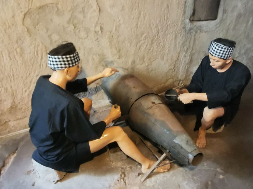 ... individual parts for ... were made from recovered bomb parts ...