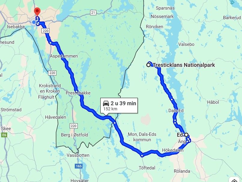 Halden – Tresticklans NP – Halden