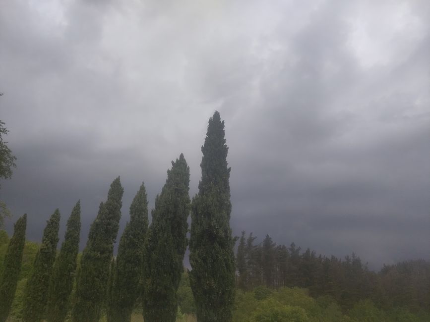 vor dem Gewitter
