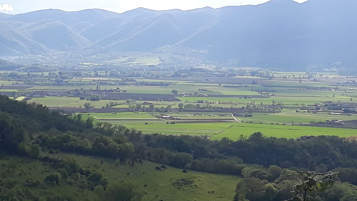 La vallée de Rieti, un plateau, autrefois une zone de marécages.