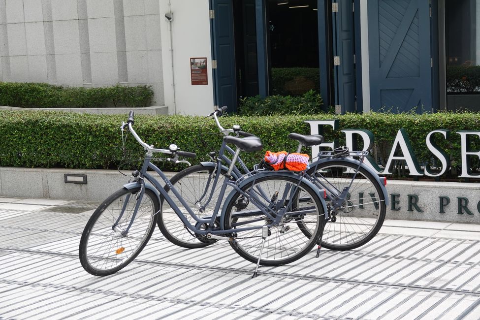 Start vor unserem Hotel