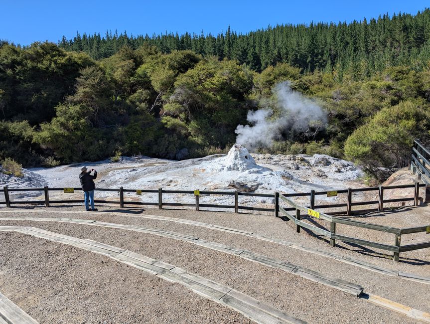 Lady Knox Geysir nachdem alle weg sind