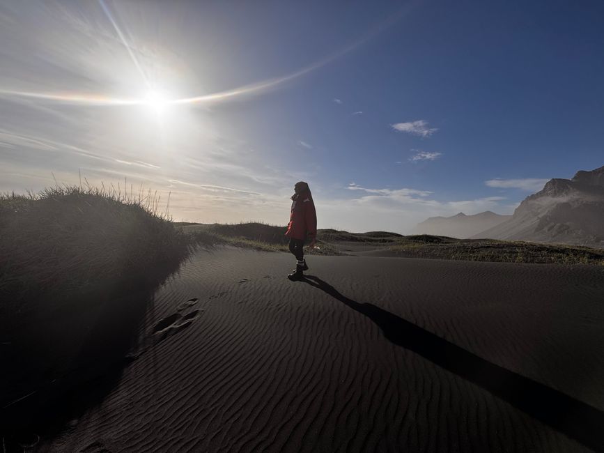 ...oggi ci dirigiamo verso sud verso Stokksnes e...