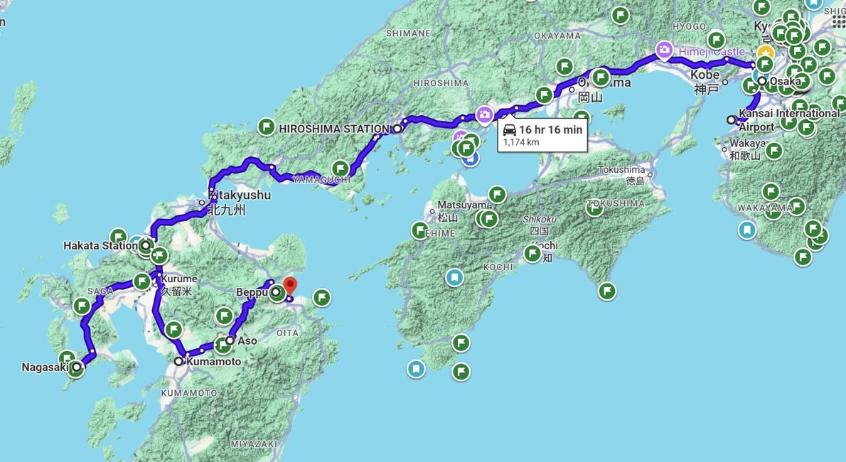 Von der Fähre nach shikoku