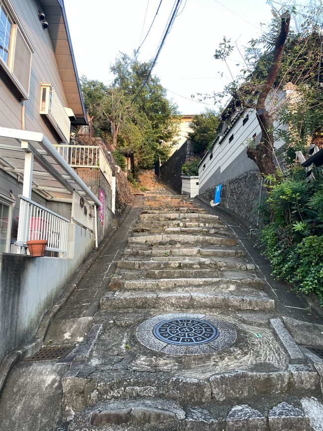 Treppe zum Gästehaus
