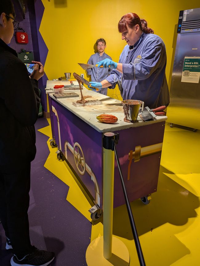 Die Cadbury world- wenn es schon am Bahnhof nach Schokolade riecht