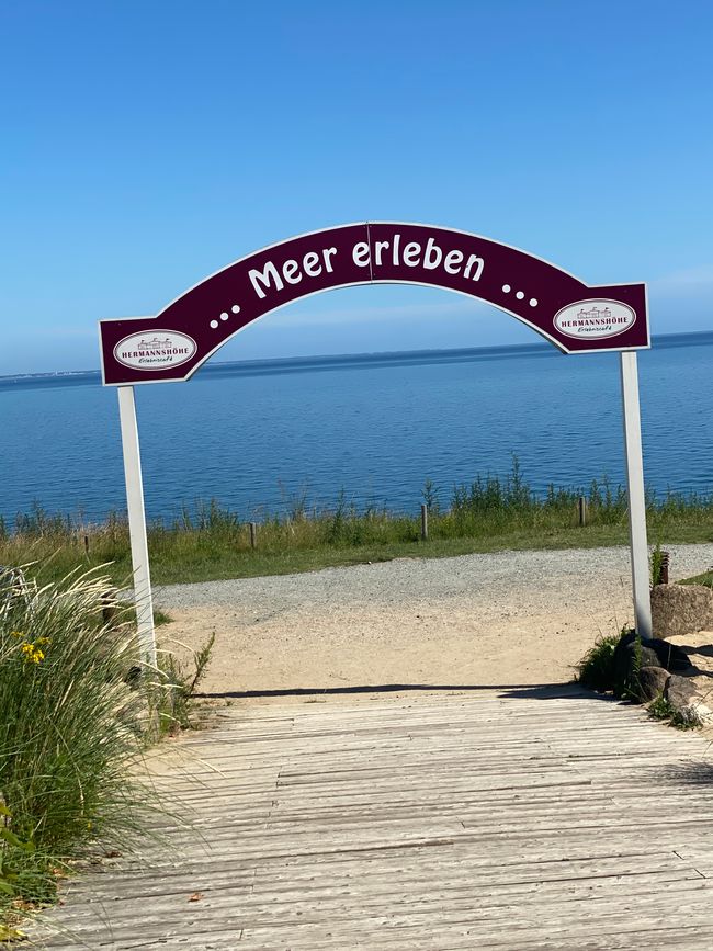 Ausblick auf das Meer von der Hermannshöhe aus