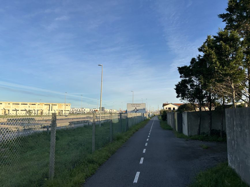 Der Radweg nach Gafanha de Nazaré