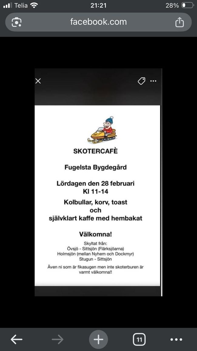 Sneeuwscooter tocht!