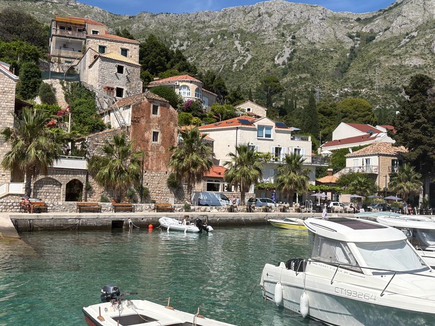 Wir sind wieder unterwegs; von Mlini nach Mljet