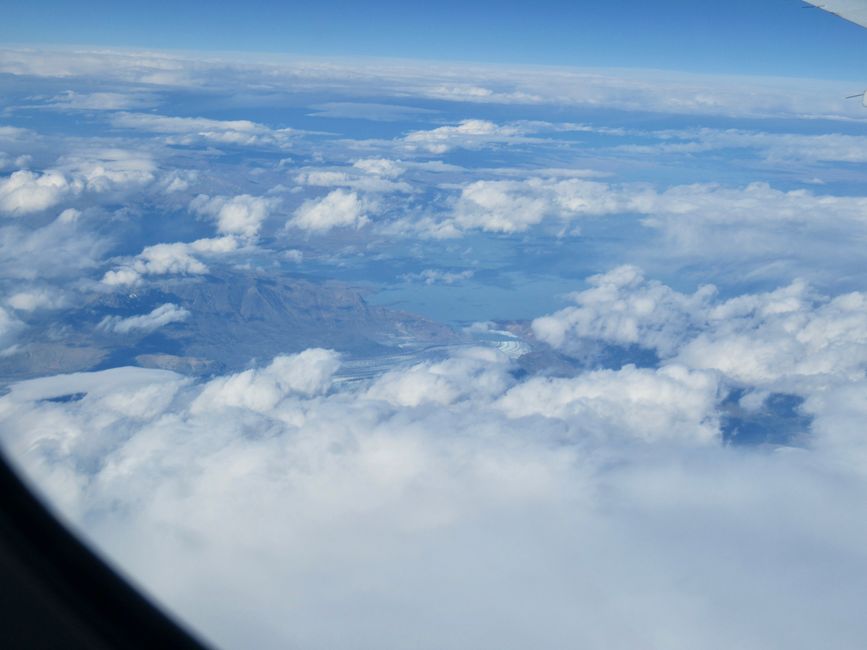 Desde el avión ..